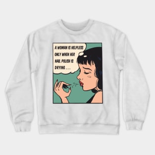 Pop Art Nail Polish Crewneck Sweatshirt